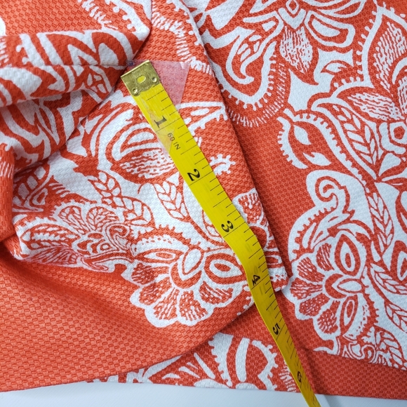 Willi Smith Cotton Pique Abstract Floral Coastal Spring Summer Botanical Shorts - Picture 7 of 14